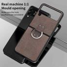 For Samsung Galaxy Z Flip4 Buckle Leather Shockproof Protective Phone Case with Lanyard(Black) - 5