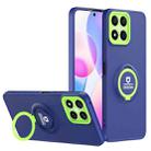 For Honor X8/X30i Eagle Eye Ring Holder Phone Case(Blue + Green) - 1