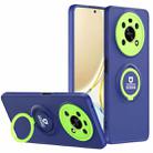 For Honor X9/X30 Eagle Eye Ring Holder Phone Case(Blue + Green) - 1