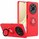 For Honor X9/X30 Eagle Eye Ring Holder Phone Case(Red + Black) - 1
