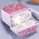 For AirPods 1 / 2 Glitter Sequins Wireless Earphone Protective Case(Pink) - 1