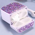 For AirPods 1 / 2 Glitter Sequins Wireless Earphone Protective Case(Purple) - 1