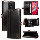 For Xiaomi Redmi Note 8 Pro GQUTROBE RFID Blocking Oil Wax Leather Phone Case(Brown) - 1