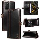 For Xiaomi Redmi 9T / Poco M3 GQUTROBE RFID Blocking Oil Wax Leather Phone Case(Brown) - 1