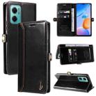 For Xiaomi Redmi 10 5G GQUTROBE RFID Blocking Oil Wax Leather Phone Case(Black) - 1