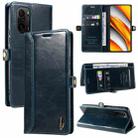 For Xiaomi Poco F3 / Redmi K40 GQUTROBE RFID Blocking Oil Wax Leather Phone Case(Blue) - 1