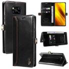 For Xiaomi Poco X3 NFC GQUTROBE RFID Blocking Oil Wax Leather Phone Case(Black) - 1