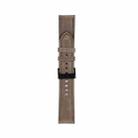 20mm For Samsung Galaxy Watch5 40mm / 44mm Litchi Texture Leather Watch Band(Dark Grey) - 1