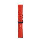 20mm For Samsung Galaxy Watch5 40mm / 44mm Litchi Texture Leather Watch Band(Red) - 1