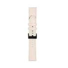 20mm For Samsung Galaxy Watch5 40mm / 44mm Litchi Texture Leather Watch Band(Starlight White) - 1