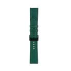 22mm For Samsung Galaxy Watch5 40mm / 44mm Litchi Texture Leather Watch Band(Dark Green) - 1