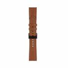 22mm For Samsung Galaxy Watch5 40mm / 44mm Litchi Texture Leather Watch Band(Dark Brown) - 1