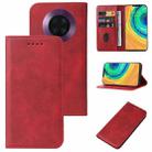 For Huawei Mate 30E Pro 5G Magnetic Closure Leather Phone Case(Red) - 1