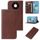 For Huawei Mate 40E 4G Magnetic Closure Leather Phone Case(Brown) - 1