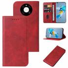 For Huawei Mate 40E 4G Magnetic Closure Leather Phone Case(Red) - 1
