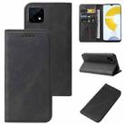 For Realme C21Y Magnetic Closure Leather Phone Case(Black) - 1