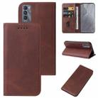 For Realme GT Master Magnetic Closure Leather Phone Case(Brown) - 1