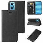 For Realme GT2 Magnetic Closure Leather Phone Case(Black) - 1