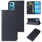 For Realme GT2 Magnetic Closure Leather Phone Case(Blue) - 1