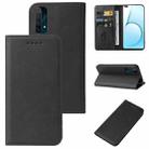 For Realme X50 5G Magnetic Closure Leather Phone Case(Black) - 1