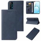 For Realme X50 5G Magnetic Closure Leather Phone Case(Blue) - 1