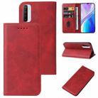 For Realme XT Magnetic Closure Leather Phone Case(Red) - 1