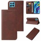 For OPPO Reno4 Lite Magnetic Closure Leather Phone Case(Brown) - 1