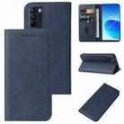 For OPPO Reno6 Z Magnetic Closure Leather Phone Case(Blue) - 1