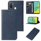 For OPPO A33 2020 Magnetic Closure Leather Phone Case(Blue) - 1