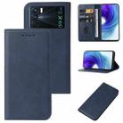 For OPPO K9 Pro Magnetic Closure Leather Phone Case(Blue) - 1