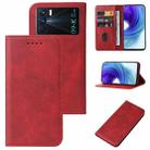 For OPPO K9 Pro Magnetic Closure Leather Phone Case(Red) - 1
