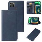 For Realme C25Y Magnetic Closure Leather Phone Case(Blue) - 1