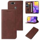 For Realme U1 Magnetic Closure Leather Phone Case(Brown) - 1