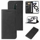 For OPPO Reno Ace Magnetic Closure Leather Phone Case(Black) - 1