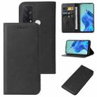 For OPPO Reno5 A Magnetic Closure Leather Phone Case(Black) - 1