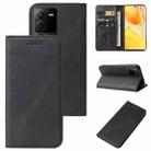 For vivo S15 Magnetic Closure Leather Phone Case(Black) - 1