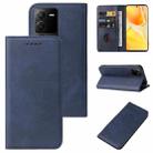 For vivo S15 Magnetic Closure Leather Phone Case(Blue) - 1