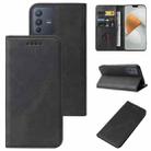 For vivo S12 5G / V23 5G Magnetic Closure Leather Phone Case(Black) - 1