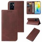 For vivo S10e / V23e Magnetic Closure Leather Phone Case(Brown) - 1