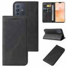 For vivo V23 Pro Magnetic Closure Leather Phone Case(Black) - 1