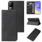 For vivo V21e 4G / Y73 2021 Magnetic Closure Leather Phone Case(Black) - 1