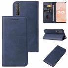 For vivo Y51s Magnetic Closure Leather Phone Case(Blue) - 1