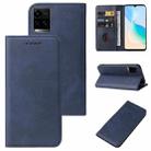 For vivo Y33t Magnetic Closure Leather Phone Case(Blue) - 1