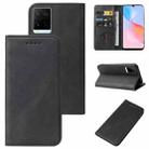 For vivo Y21G Magnetic Closure Leather Phone Case(Black) - 1