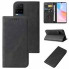 For vivo Y21t Magnetic Closure Leather Phone Case(Black) - 1