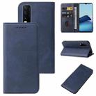 For vivo Y20 India / Y30 China / iQOO U1x Magnetic Closure Leather Phone Case(Blue) - 1