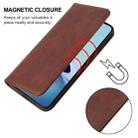 For vivo Y20 India / Y30 China / iQOO U1x Magnetic Closure Leather Phone Case(Brown) - 5