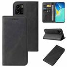 For vivo Y15a Magnetic Closure Leather Phone Case(Black) - 1