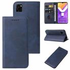 For vivo Y15s Magnetic Closure Leather Phone Case(Blue) - 1