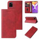 For vivo Y15s Magnetic Closure Leather Phone Case(Red) - 1